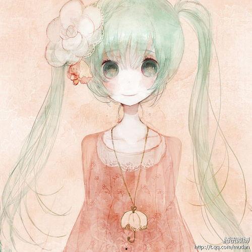 网红吃瓜头像插画女生版